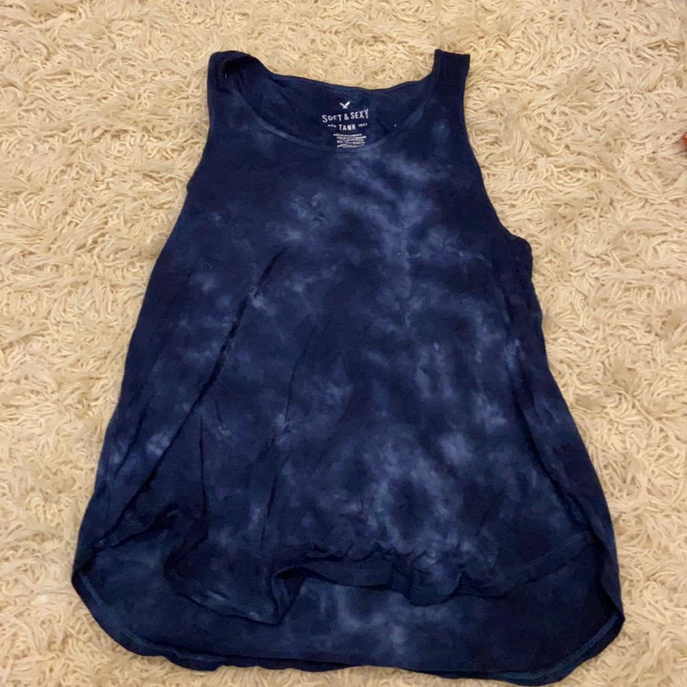 American Eagle Blue Soft & Sexy Tank Top